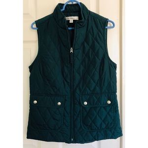Emerald Green Quilted Vest